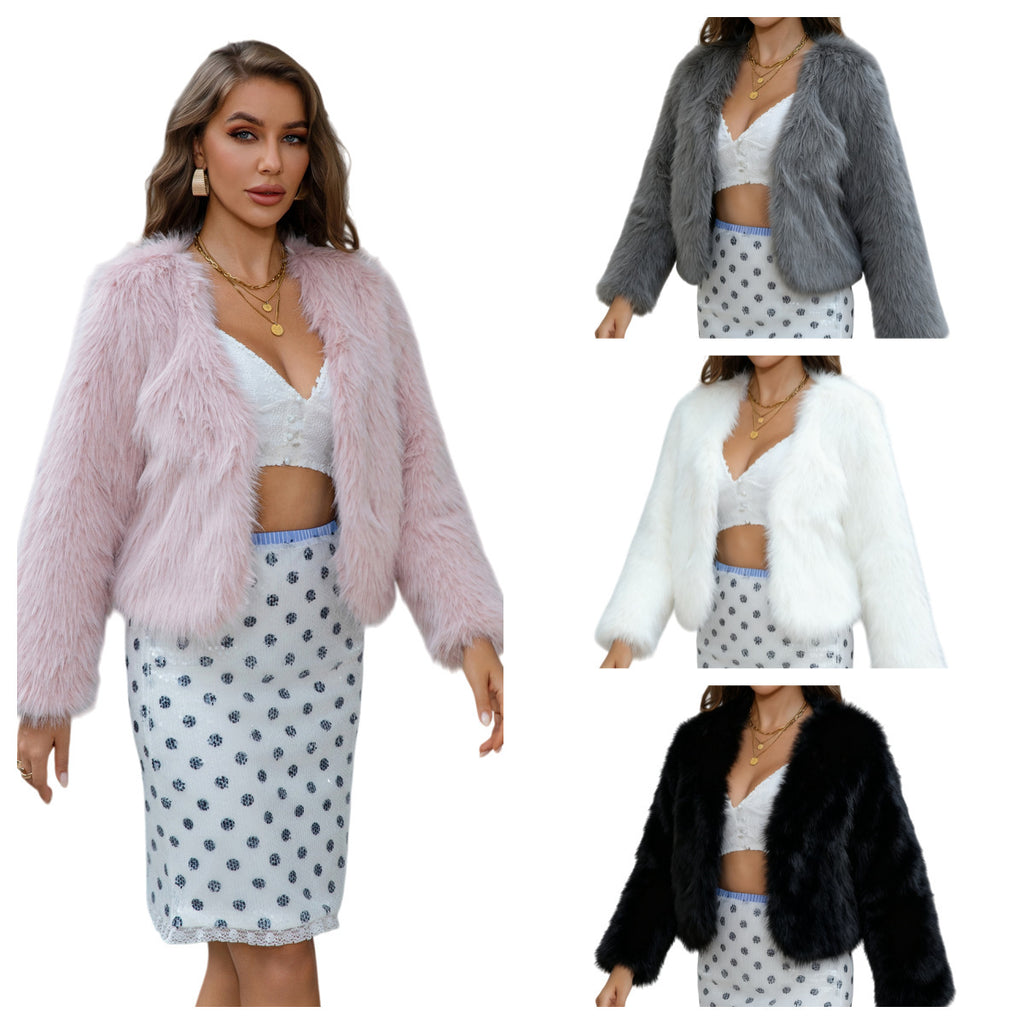 Women's Fur-trimmed Elegant Lady Coat